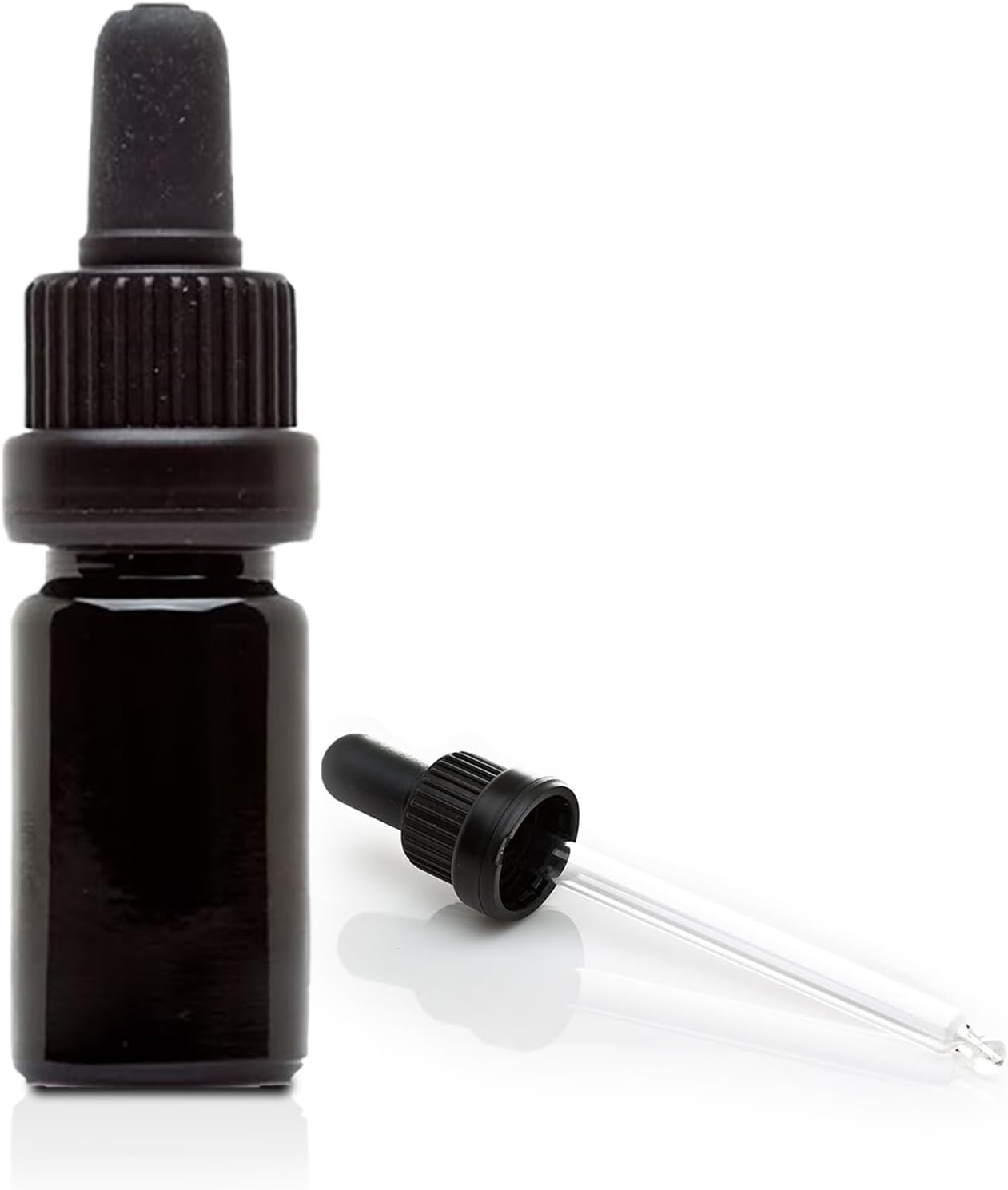 Infinity Jars Ultraviolet Black Glass Tincture Bottle 30ML 1 Fl oz w Eye Dropper Caps, Leak-Proof Travel Bottle for Essential Oils, Liquids | Amber Glass Dropper Bottle 3 Pack