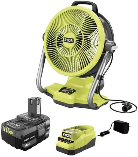 ONE+ 18V Cordless Hybrid 12" Misting Cannon Kit with (1) 4.0 Ah Battery and Charger