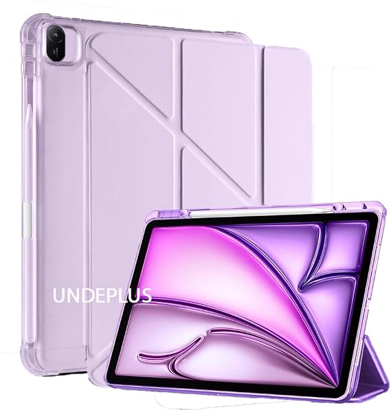 UnDePlus Huawei MatePad 11.5S / Air /11.5 inç/Papermate 2023 2025 ile uyumlu Kılıf Kalem Bölmeli Mars Case Lila