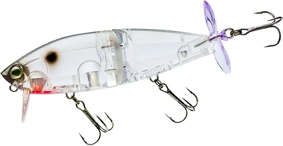 YO-Zuri 3DB Wake Prop Floating 105MM BASS Lure Color: Sunset SHAD