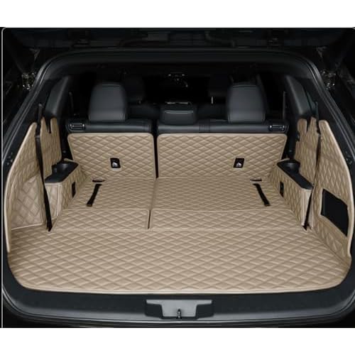 Car Cargo Mat Custom Fit Trunk Liner Compatible with Volvo-Volkswagen-Porsche-Toyota-Honda-Landrover-Mazda-Nissan-Peugeot-Maserati Most of 98% Car Models Beige