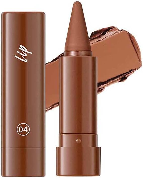 2-in-1 Gradient Lip Liner & Lipstick Combo,Pink Matte Longwear Waterproof Lip Pencil with Cone Tip,Smudge Proof Crayon for Flawless Ombre Contour,Women's Long Lasting Makeup Set