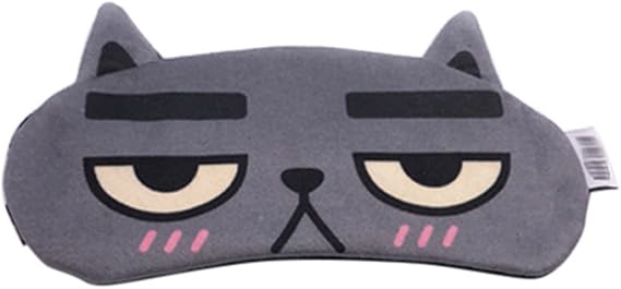 Lovely Cartoon Animals Eye Mask Adjustable Travel Night Eyeshades with Ice Bag 3#
