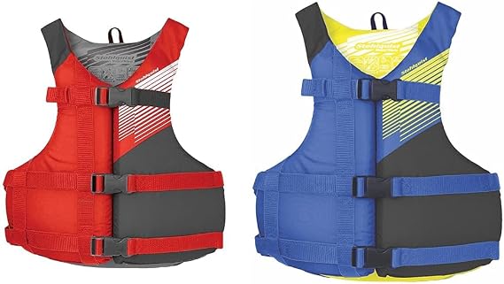 Stohlquist Fit Unisex Adult Life Jacket PFD - Coast Guard Approved, Easily Adjustable for Full Mobility, Lightweight, PVC Free | Universal and Oversize
