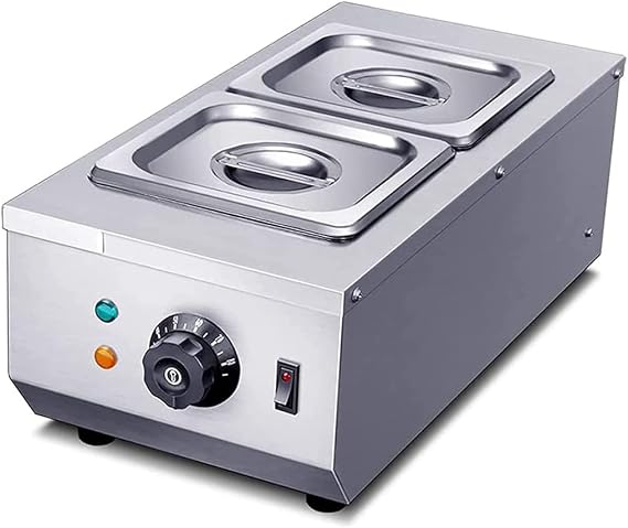 600W commercial chocolate tempering machine, 30~80 ° C professional chocolate melter with 2 tanks, melting machine, double cylinder knob control