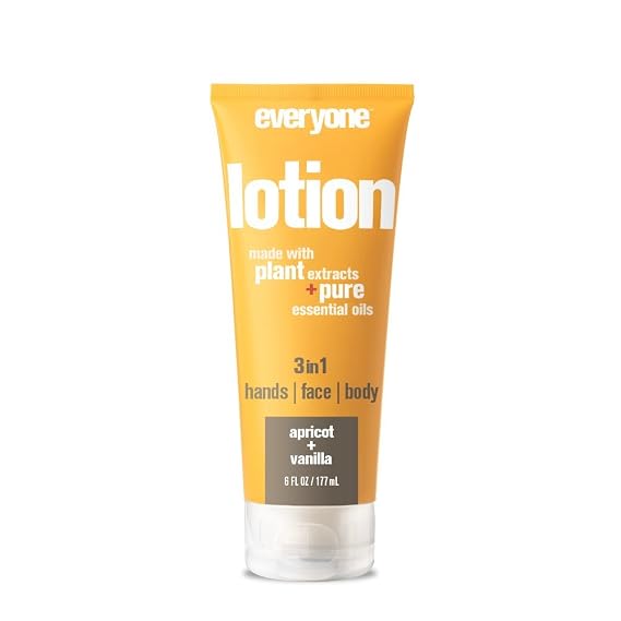 Everyone for Every Body 3-in-1 Lotion, Apricot and Vanilla, 6 Fl Oz (Pack of 6)