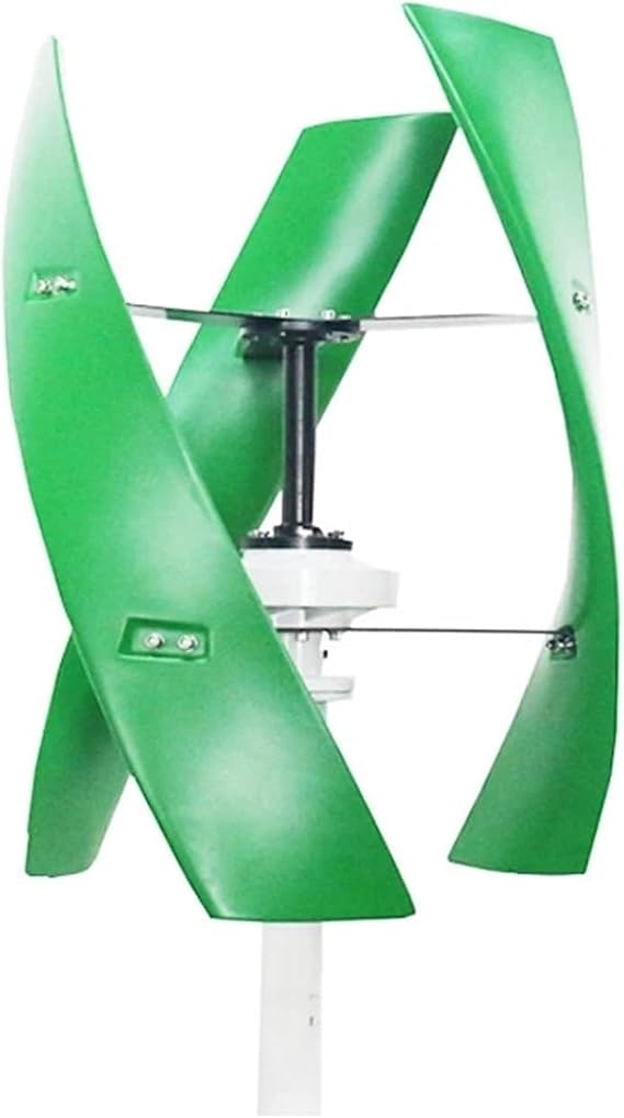 Wind Generator 10KW Vertical Wind Turbine Generator For Home 10000W 12V 24V 48V Low Noise Free Energry Windmill Low Wind Speed Starting Wind Turbines Energy Utilisation is Increased(Green,12V)