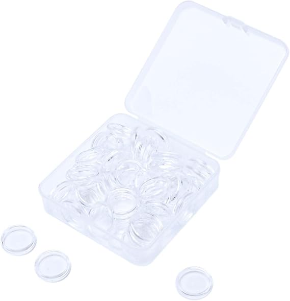 50pcs Discbound Discs 1.3" Planner Disc Clear Plastic Expansion Discs for DIY Binding Planner Notebook System Supplies (1.3" Discs)