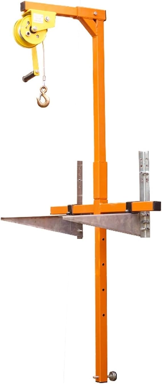 Portable Air Conditioner Installation Tool - Hand-Cranked Crane with 10M Winch & Bracket for Easy Lifting and Setup - Essential HVAC Equipment for Installers