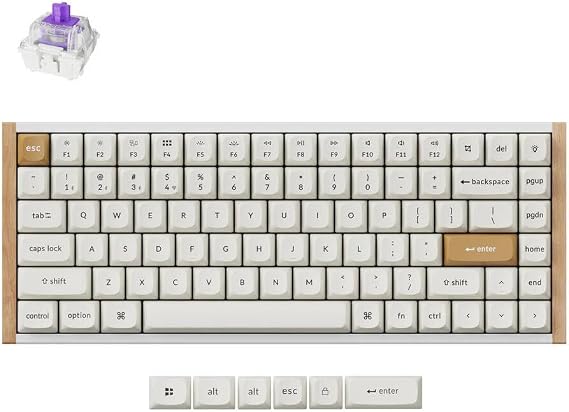 Keychron K2 HE Kablosuz Manyetik Anahtar Türkçe Klavye Gateron çift raylı manyetik bulutsu anahtarlar.(K2H-Q1-TR)