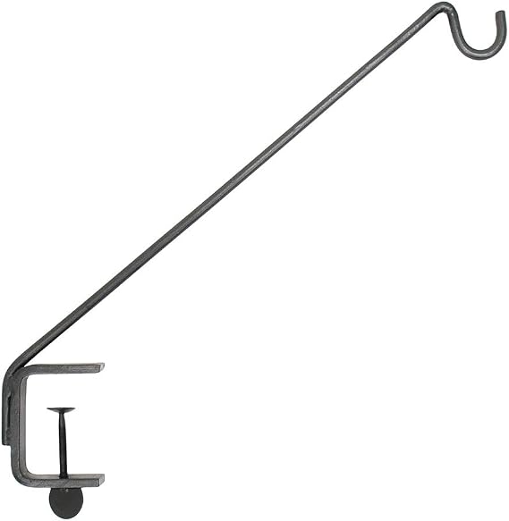 Achla Designs Deck Rail Shepherd's Pole, Angled (BGP-08), 7In