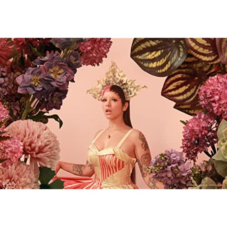 Melanie Martinez Poster Flower Crown Photo MM3 Crybaby Detention K12 Album Art Music Songs Merch Merchandise Soap Pacify Her Dollhouse Aesthetic Cool Wall Art Print Poster 24x36