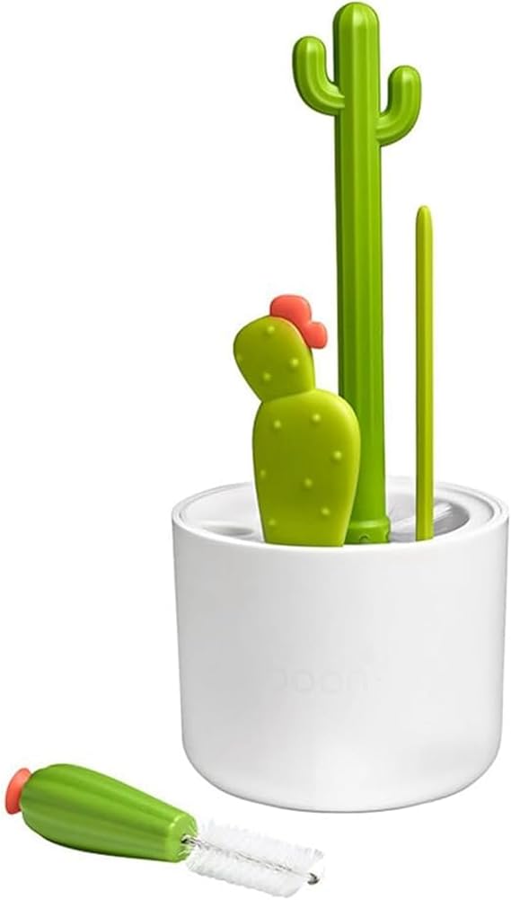 Cactus Bottle Brush, Straw Brush, Multifunctional Cleaning Brush Set, Full-Angle Cleaning