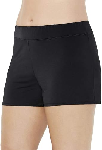 Swimsuits For All Women's Chlorine Resistant Banded Swim Short (Plus