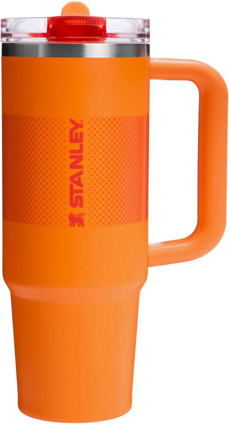 Stanley Quencher ProTour Flip Straw Tumbler with Leakproof Lid 30 oz | Built-In Straw and Handle | Cup Holder Compatible for Travel | Insulated Stainless Steel Cup | BPA-Free | Goldenrod Fade
