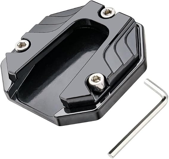 Motorcycle Kickstand Pad for CFMOTO 650MT 2016-2020, Aluminium Side Stand Extension Plate Anti-Slip Base Parking Foot Plate Support