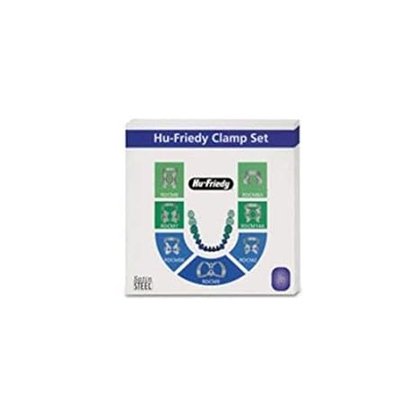 Hu-Friedy RDCSET7 Rubber Dam Clamp, Satin Steel