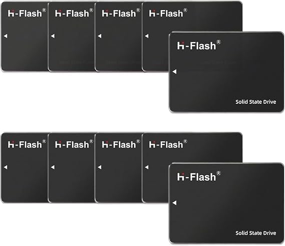 120GB SATA SSD, 2.5'' SSD SATA III 6 Gb/s Internal Solid State Drive Up to 550 MB/s 3D TLC Cache for Laptop and PC Desktop Performance Boost (120GBx10, 2.5 inch)