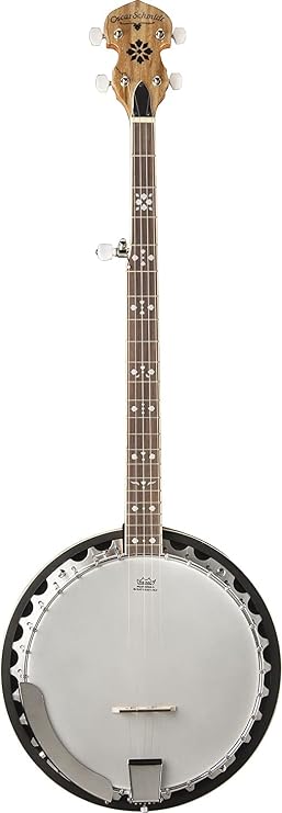 Oscar Schmidt 5-String Resonator Banjp, Spalted Maple (OB5SP-A)