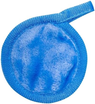 Reusable Makeup Remover Pads -3pcs Reusable Makeup Remover Cloths - Reusable Face Pads, Makeup Eraser for All Skin Types - Washable Microfiber Makeup Remover Face Cloths,Blue,A16
