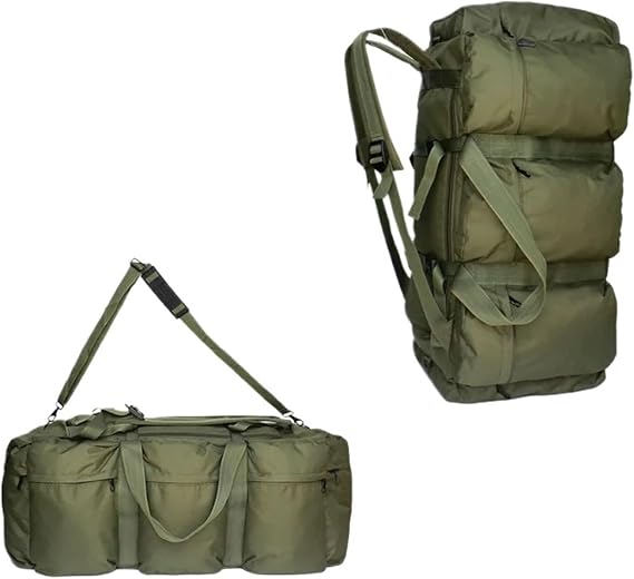 100L Large Luggage Camping Bag Backpack Men Outdoor Travel Shoulder Hiking Trekking Trip Tourist Tactical Carry-on Bags Trekking(Green)