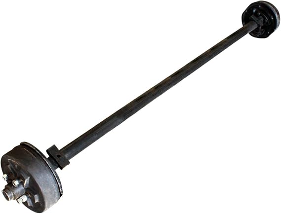 TK 3.5k-3500 Pound Capacity Trailer Electric Brake Axle - 5 on 4.5 Bolt Pattern - Straight (Add Ubolt and Springs, 73" Hubface-58 Spring Center(5'0Frame))