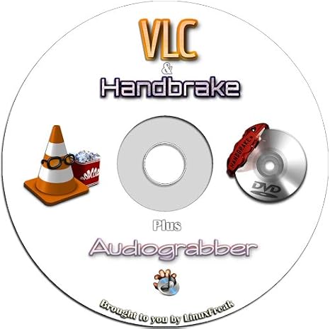 VLC Media Player - Plays Dvds, Cds, Mp3s, Almost All Media Files. Includes Handbrake DVD Ripping Software.