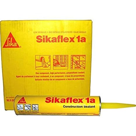 Sika, Sikaflex 1A, One Part Polyurethane, Elastomeric Sealant/Adhesive, Premium Grade High Performance, Moisture-Cured, Non-Sag, 10.3 Fl Oz Capacity, COLOR: WHITE, 12 Pack