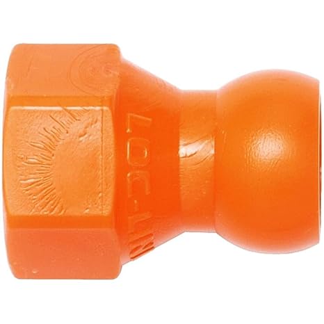 Loc-Line Flex Hose Flare Nut Adapter,1/4 In,PK4 41414-1 Each