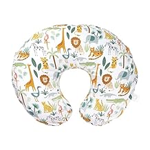 Boppy Nursing Pillow Cover, Colorful Wildlife, Cotton Blend, Fits The Original Support for Breastfeeding, Bottle Feeding, and Bonding, Cover Only, Sold Separately