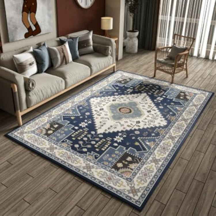 Graphene Electric Heated Rug,Indoor Electric Space Heaters,Imitation Wool Area Rug,Vintage Soft Rug,Indoor Stain Resistant Non-Slip Carpet,for Autumn and WinterF,140x200cm