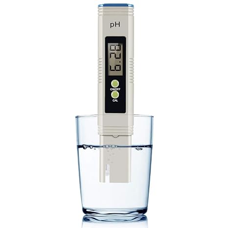 PH Meter for Water, 0.05 High Accuracy with 0-14 pH Measurement Range PH Meter, Easy to Read Digital Water Tester for Testing Drinking Wate, Hydroponics, Aquariums, Pools, and More