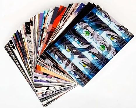 84 Adet Anime Manga Duvar Kolaj Kiti – Yüzler ve Gözler Poster Seti, Kawaii Anime Kolaj Kartları, Kuşe Kağıt 350 gr, 10x15 cm, Yüksek Kaliteli Duvar Dekorasyonu, Kutulu Ambalaj