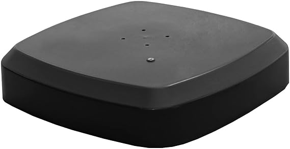 PURPLE LEAF Offset Patio Umbrella Base with Wheels, Sand/Water Filled Square, 35.4" X 35.4" X 7.9"