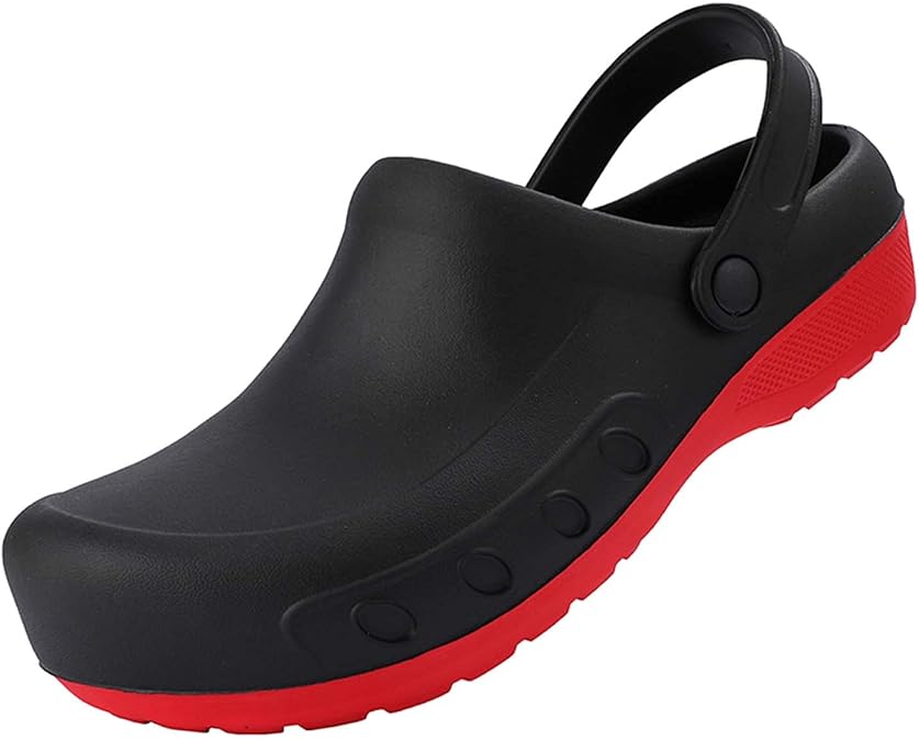 CERYTHRINA Men's Slip Resistant Work Clogs | Chef Clogs | Work Shoes