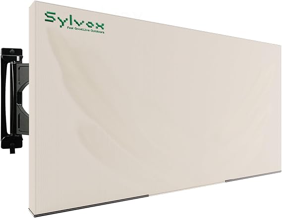 SYLVOX Outdoor TV Cover for 40-43 inch TVs with Fully Bottom Cover, Waterproof Weatherproof Dustproof Television Screen Protectors with Remote Control Pocket, Perfect for Outside TV Protection