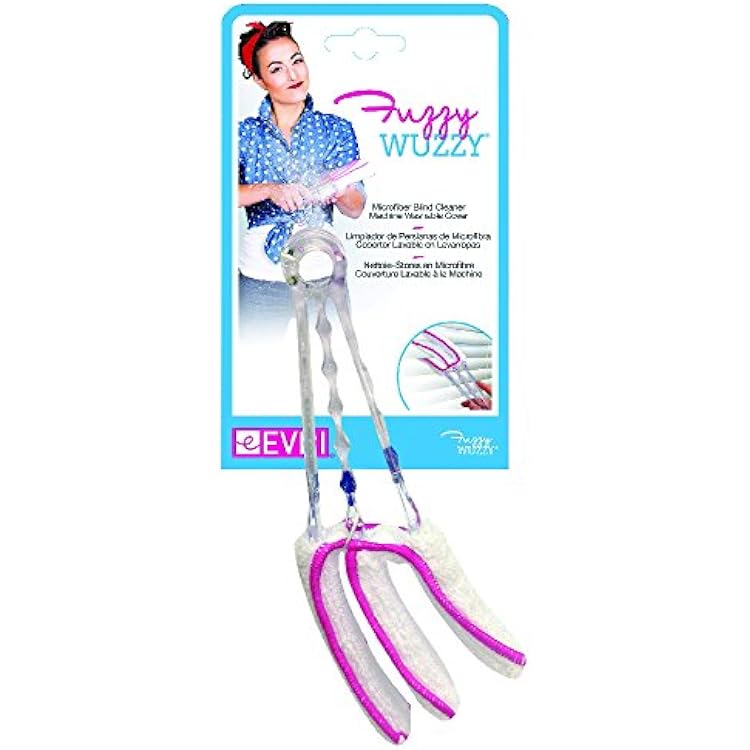 Evriholder Microfiber Cleaner Blind Duster, White and Pink