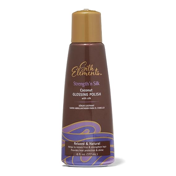 Silk Elements Strength 'n Silk Coconut Glossing Polish, 6 OZ, All Hair Types