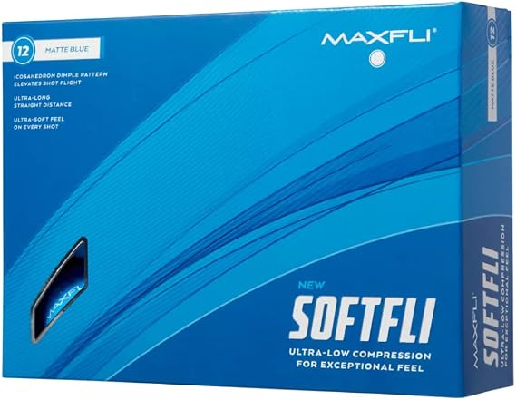 Maxfli 2023 Softfli Matte Golf Balls- 12 Pack (Blue)