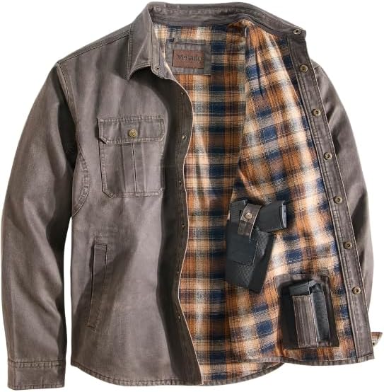 Venado Cotton Suede Concealed Carry Shirt Jacket
