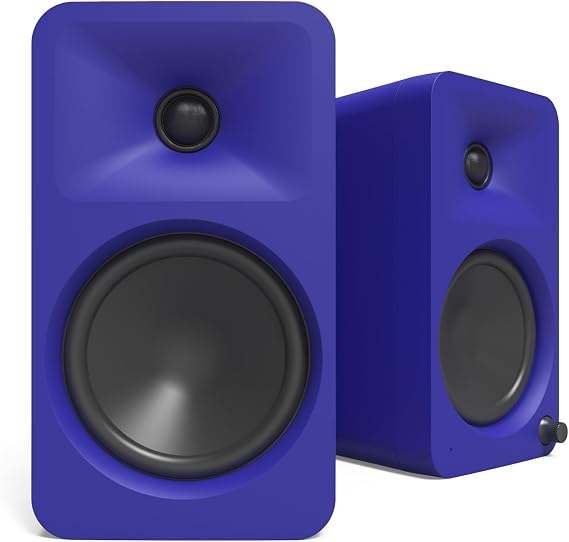 Kanto ORA4 140W Powered Reference Speakers with Bluetooth 5.0 and USB-C Input | 4 Woofers with Deep Bass Extension | Bi-Amplified | 80 Hz Automatic Crossover | Reference Quality Sound | Pair | Purple