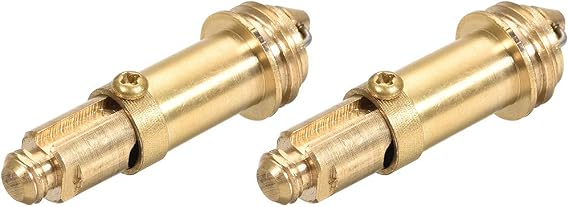 uxcell Pop Up Bolt Basin Bath Sink Drain Waste Click Clack Brass Push Spring Plug 2Pcs