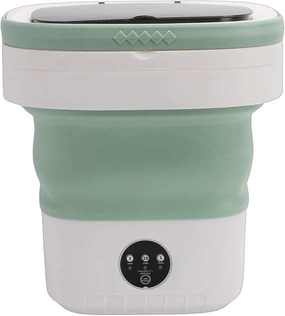 Foldable portable washing machine, 14L capacity, brushless motor