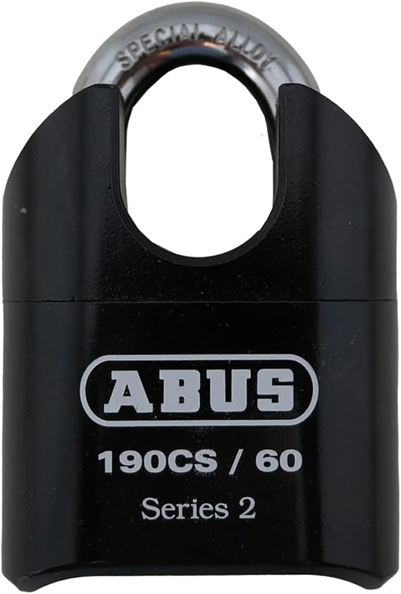 ABUS 190CS/60 High Security Solid Steel Combination Padlock, Closed Shackle