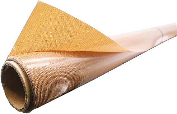 39" x 5 Yard PTFE-Coated Fabrics Sheet Roll Sublimation Heat Resistant PTFE Fiberglass Fabric for Heat Press Transfer Sublimation Printing - 8Mil Thickness (0.2mm)