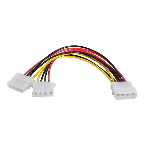 CY 4Pin Power Cable IDE 4pin Disk Power Male to Dual 4Pin Female Splitter Y 1 to 2 Extension Cable 12V+5V