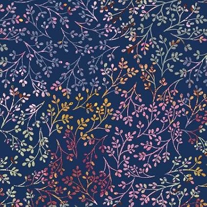 Flutter Blooms - Multi Vines - P&B Textiles - FLBL6084-DBMU