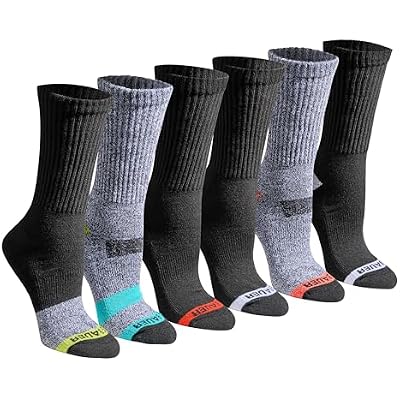 Eddie Bauer Womens Dura Dri Moisture Control 6-pair Crew Socks