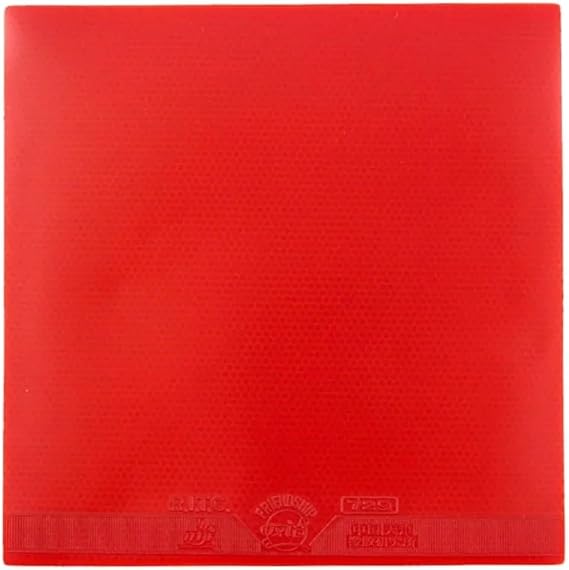 729 Cross Red/Black Table Tennis Rubber 2.2mm Sponge, Tacky Pimples-in Ping Pong Training Rubber with ITTF Approved, Ping Pong Accessories Paddle Replacement Rubber
