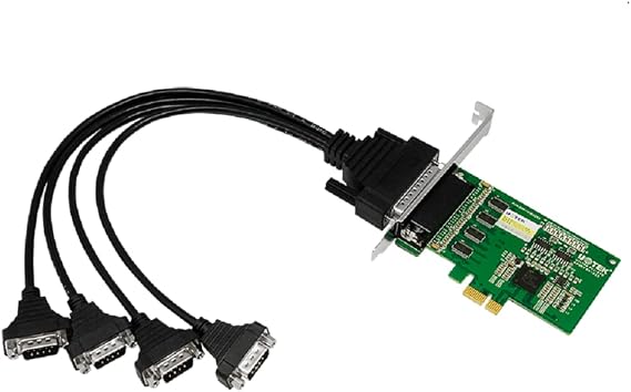 Industrial 4-Port RS-232 PCI-E Multi-Serial Cards, with DR44 Female 1pc, Designed for POS, ATM, UT-784